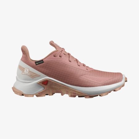 Salomon ALPHACROSS BLAST GTX W Womens Trail Running Shoes Pink UK IHOA